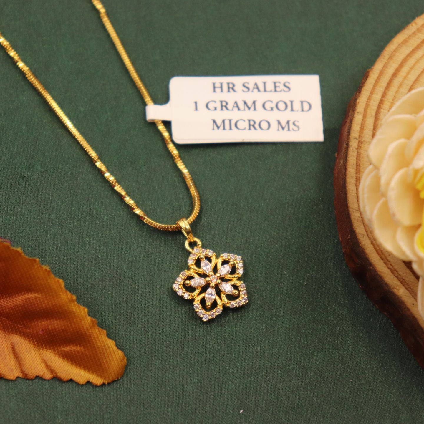Tanvi One Gram Gold Plated Pendant Chain