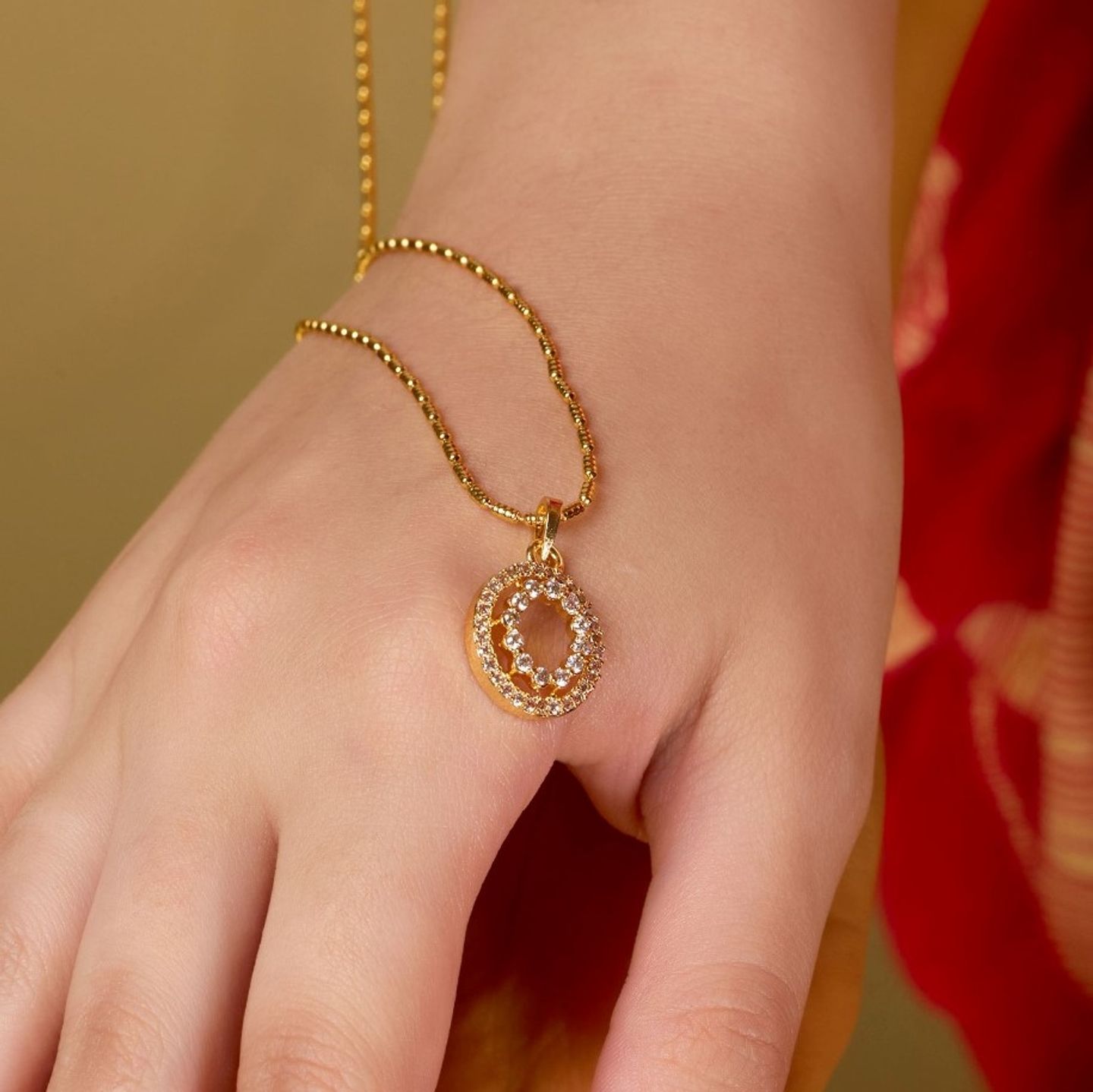 Suhana One Gram Gold Plated Chain Pendant