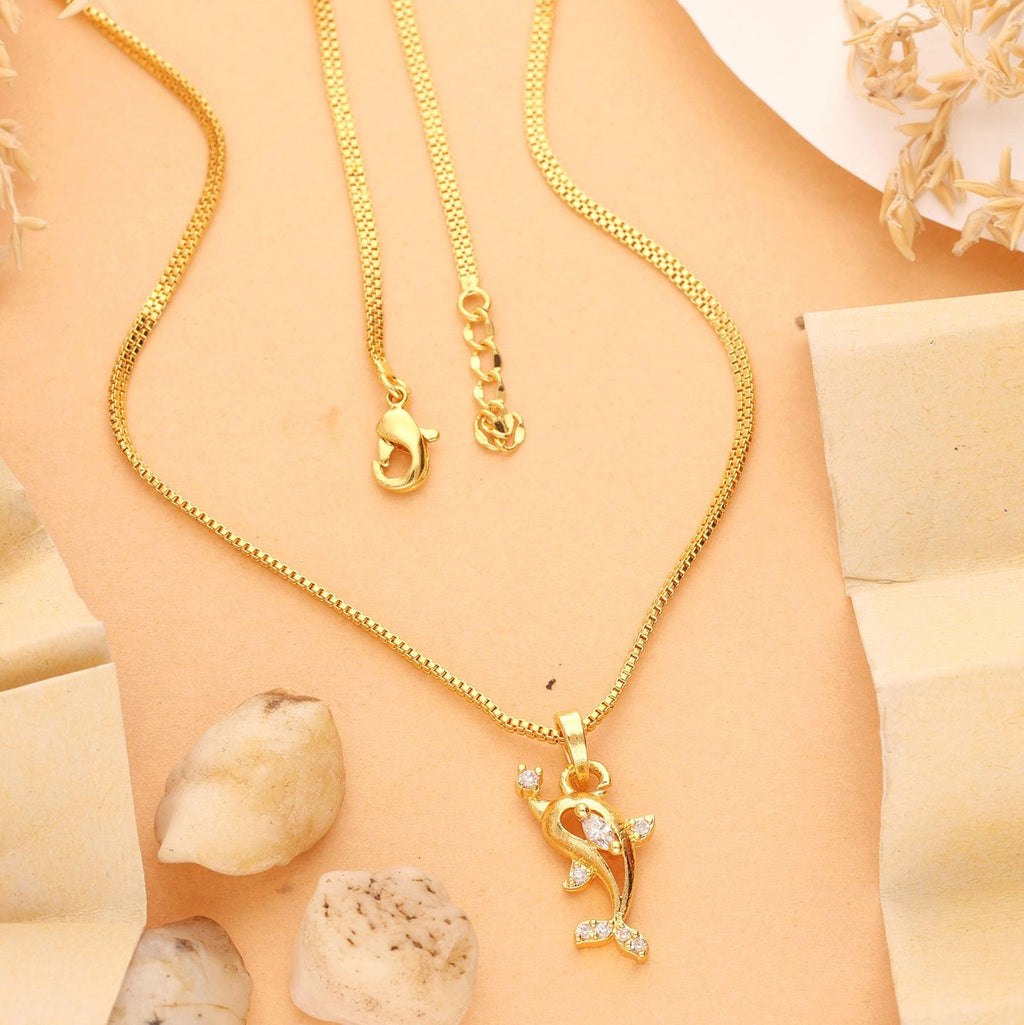 Atreeya One Gram Gold plated Chain Pendant