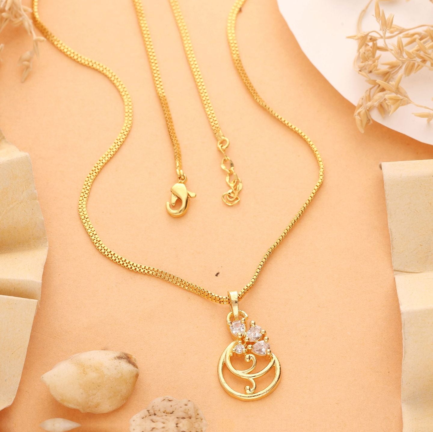 Giriva One Gram Gold Plated Chain Pendant