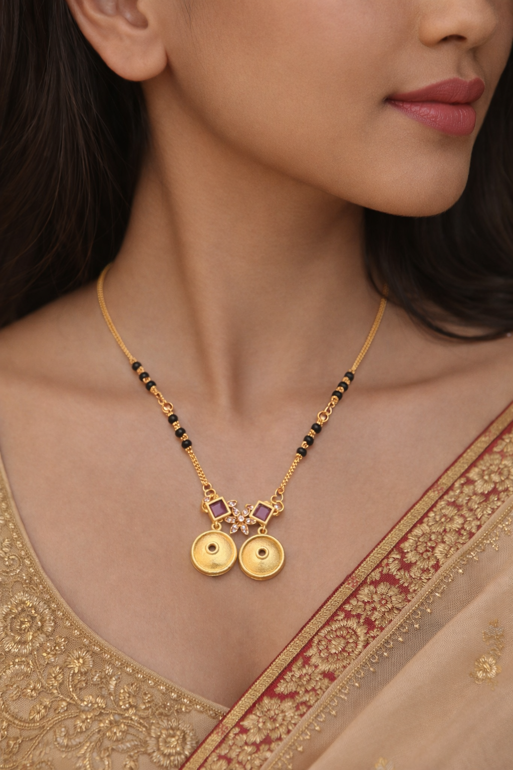Amrita Gold Plated Mangalsutra