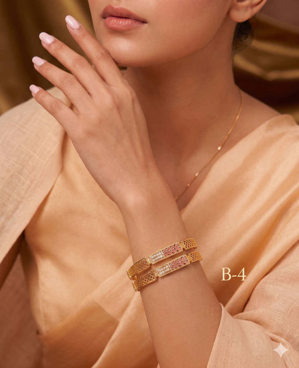 Ruby Sparkle Bangles
