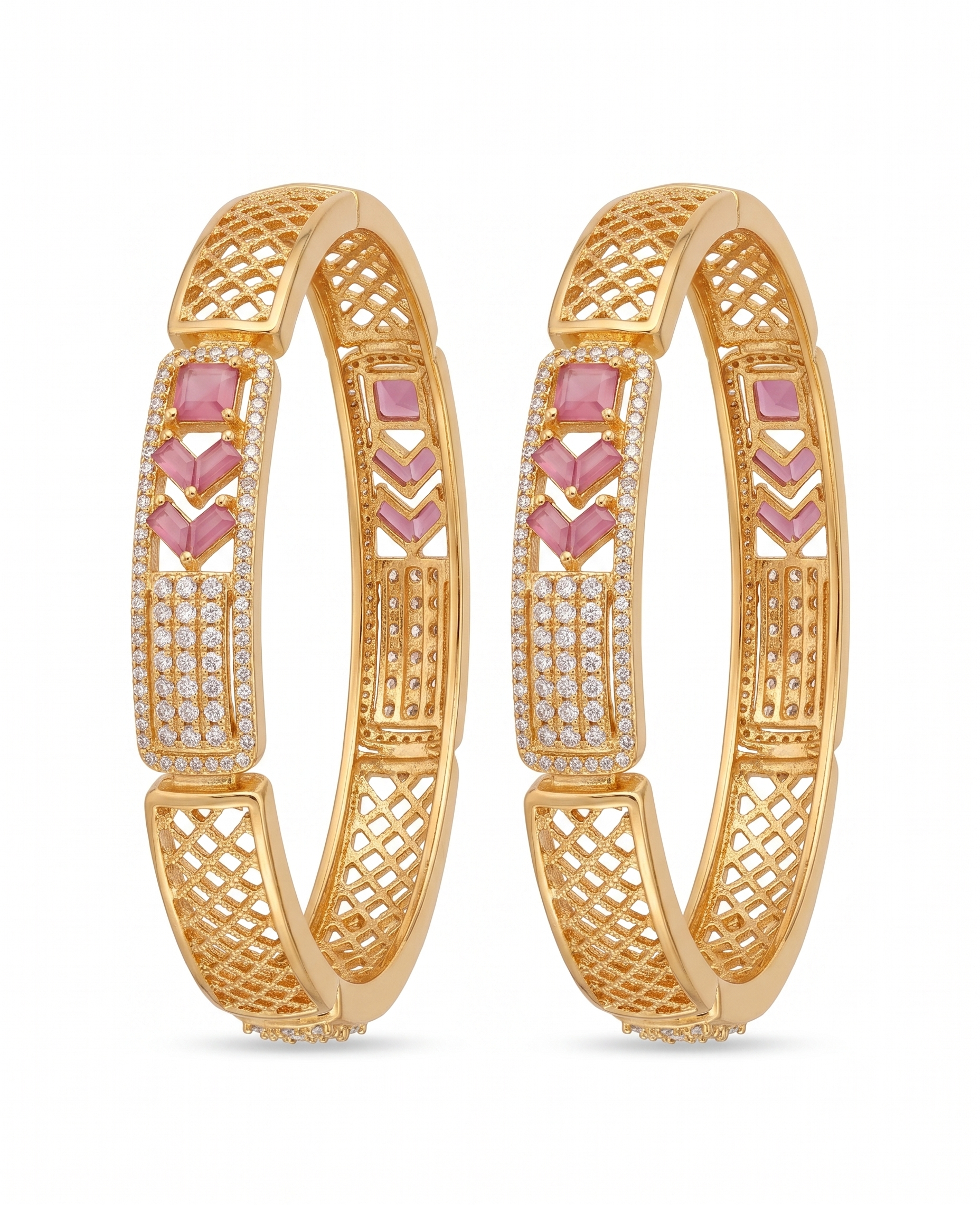 Ruby Sparkle Bangles
