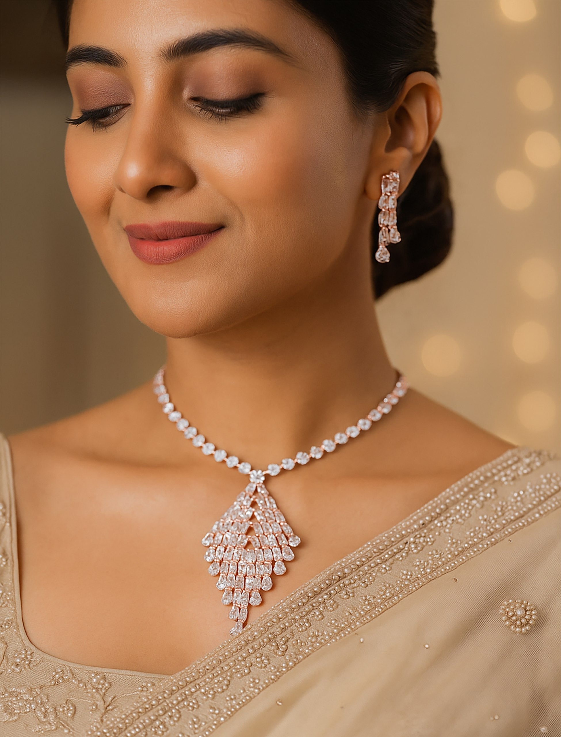 Diamond Cascade Royale Jewellery Set