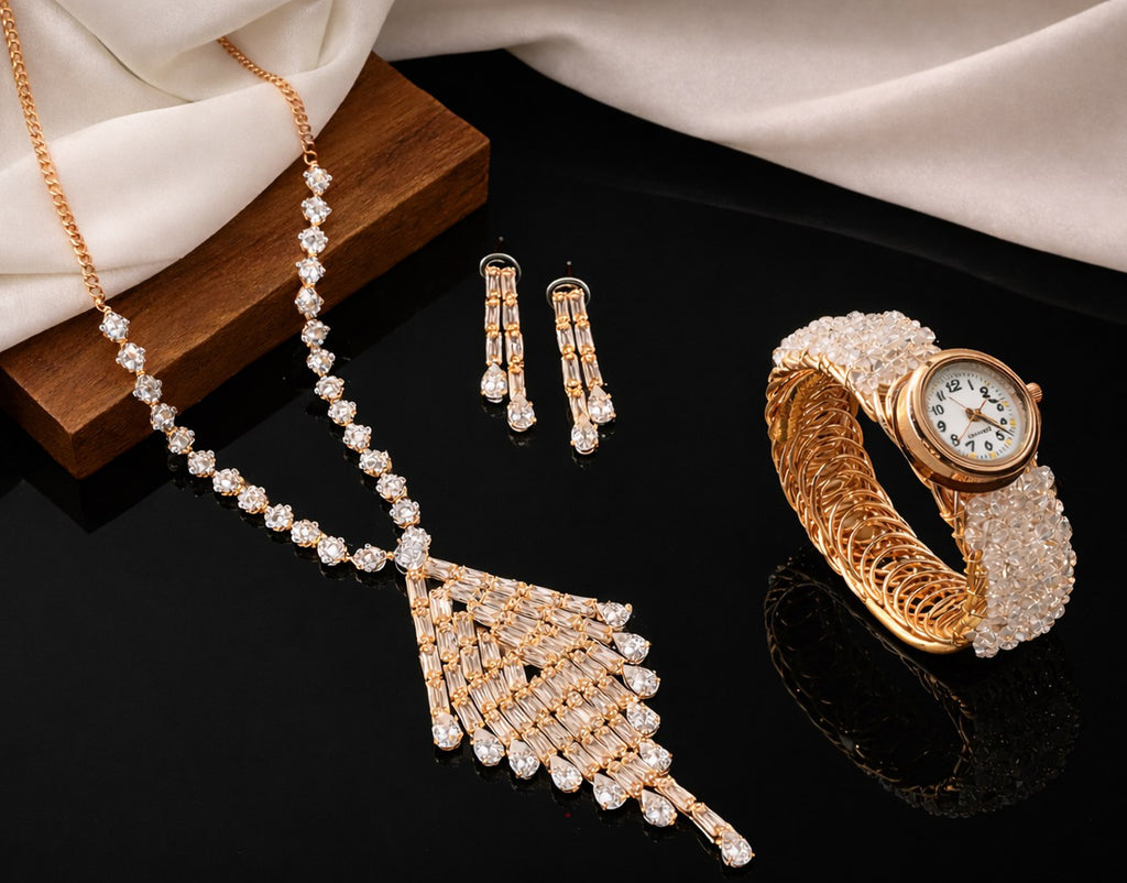 Diamond Cascade Royale Jewellery Set