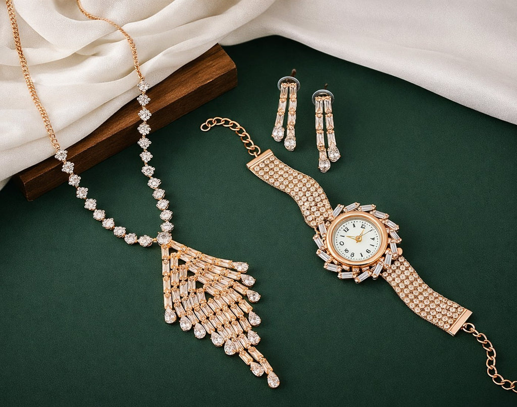 Diamond Cascade Royale Jewellery Set